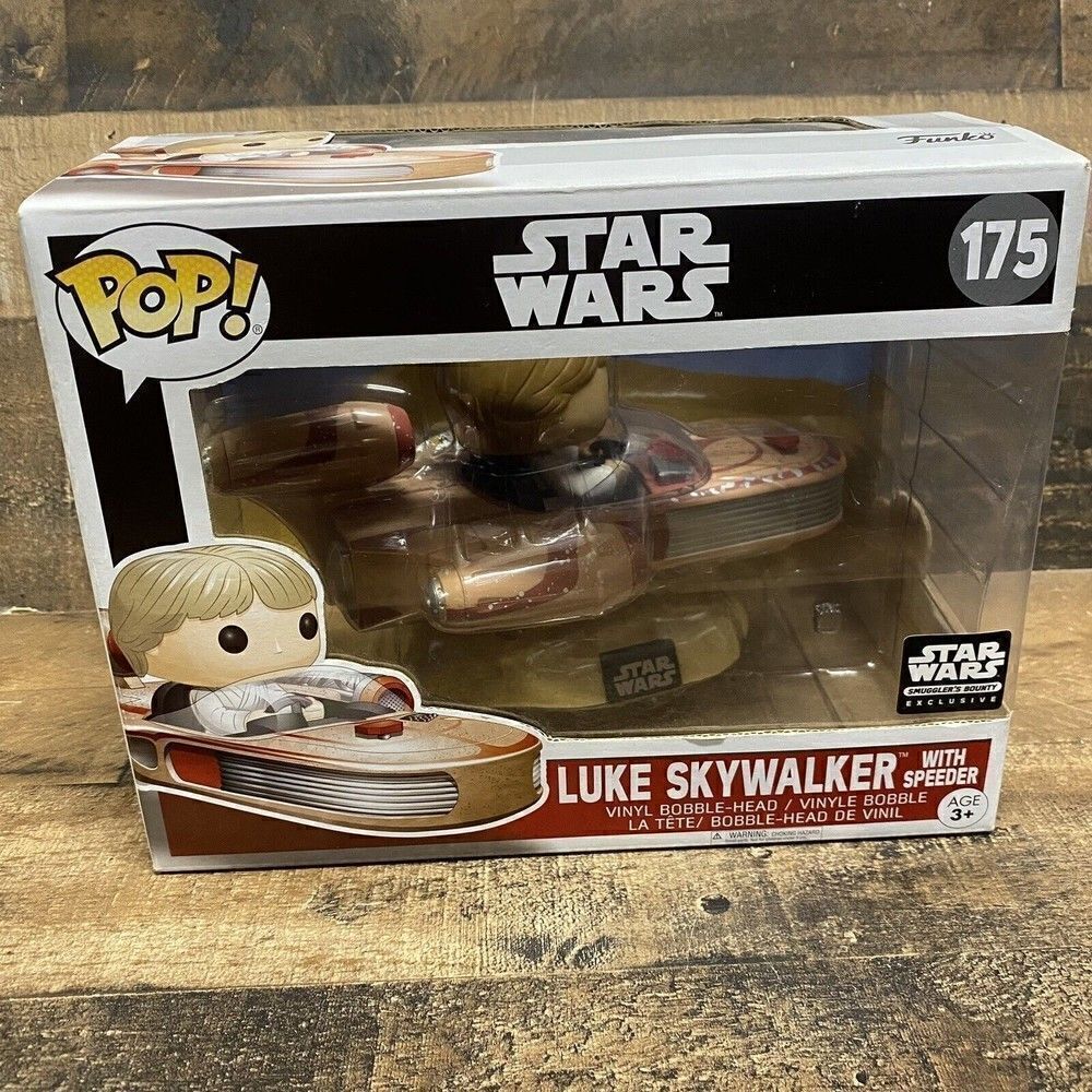 Funko Pop! Star Wars Luke Skywalker with Speeder #175 SMUGGLERS BOUNTY EXCLUSIVE